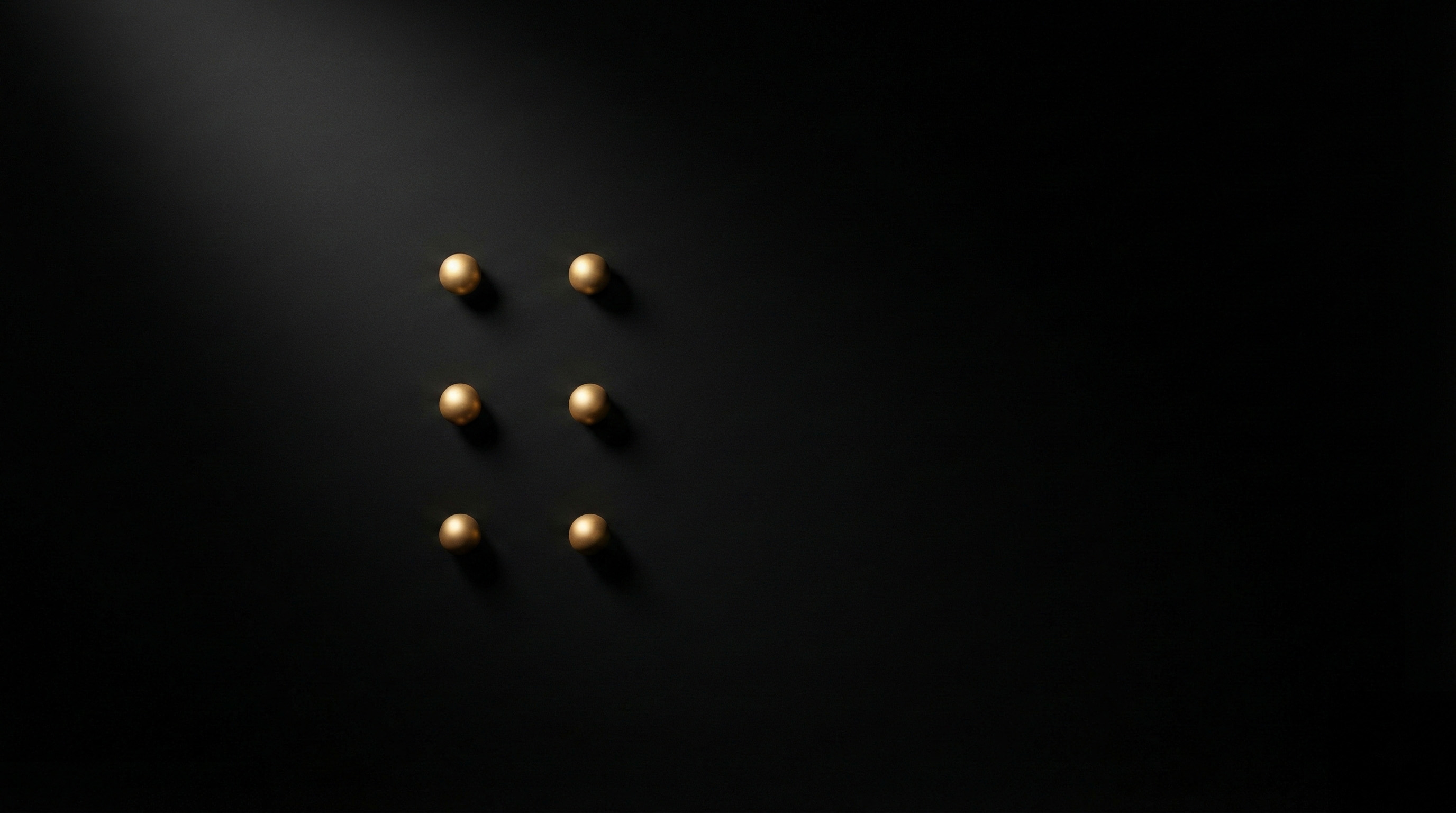 Six dots. Nothing more