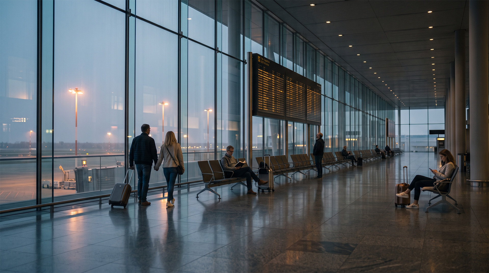 The departure lounge