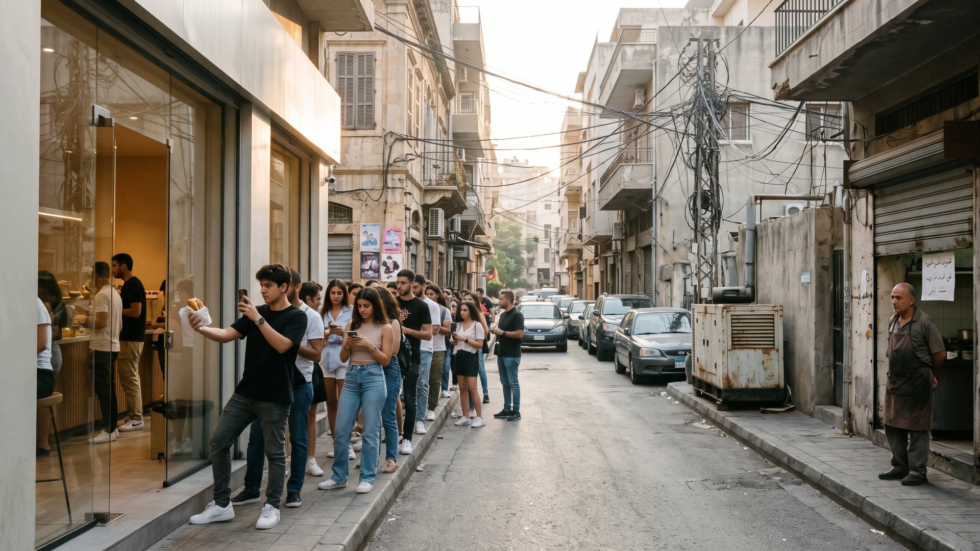 The $13 sandwich does not divide Lebanon, it measures it