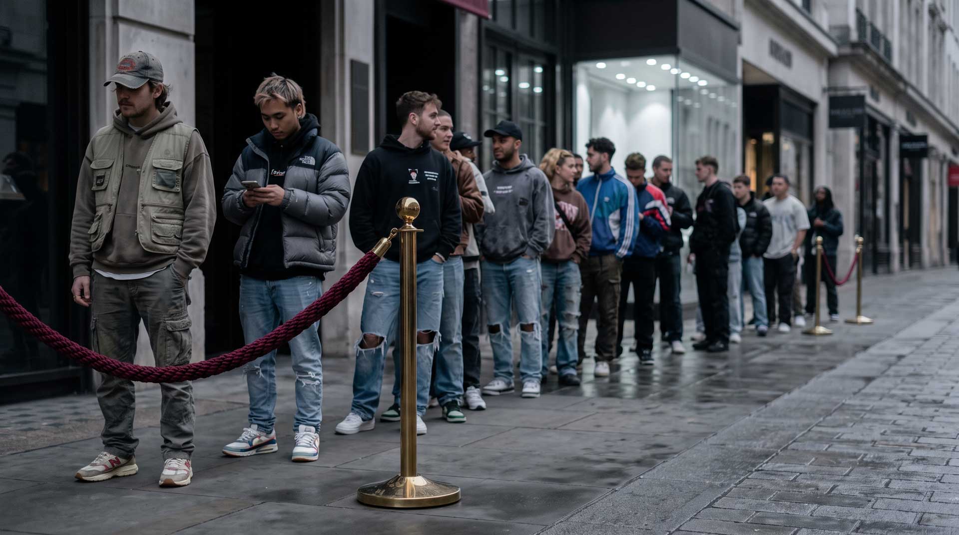 The doorman does not need to know who is in front of him
