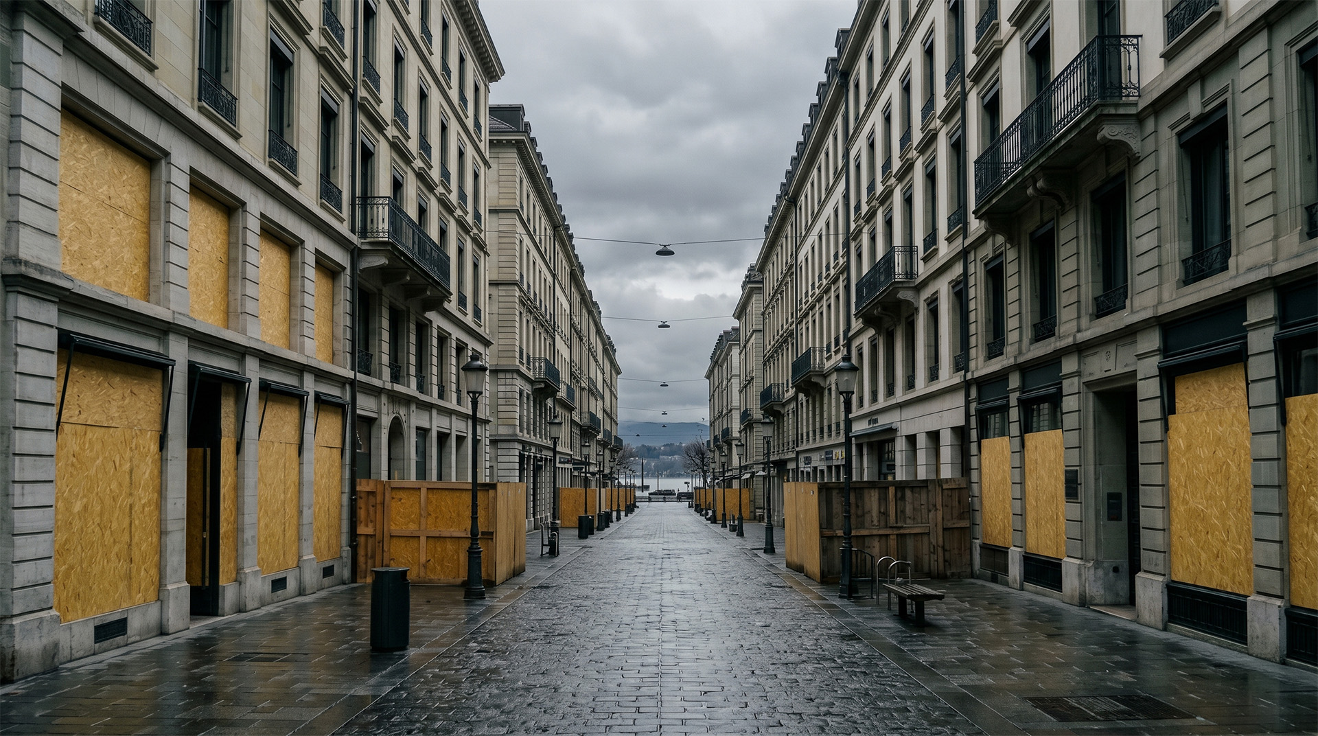 Geneva barricades itself for a party that is not its own